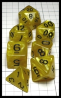 Dice : Dice - Dice Sets - QMay Yellow Swirl with Black Numerals - Amazon 2023